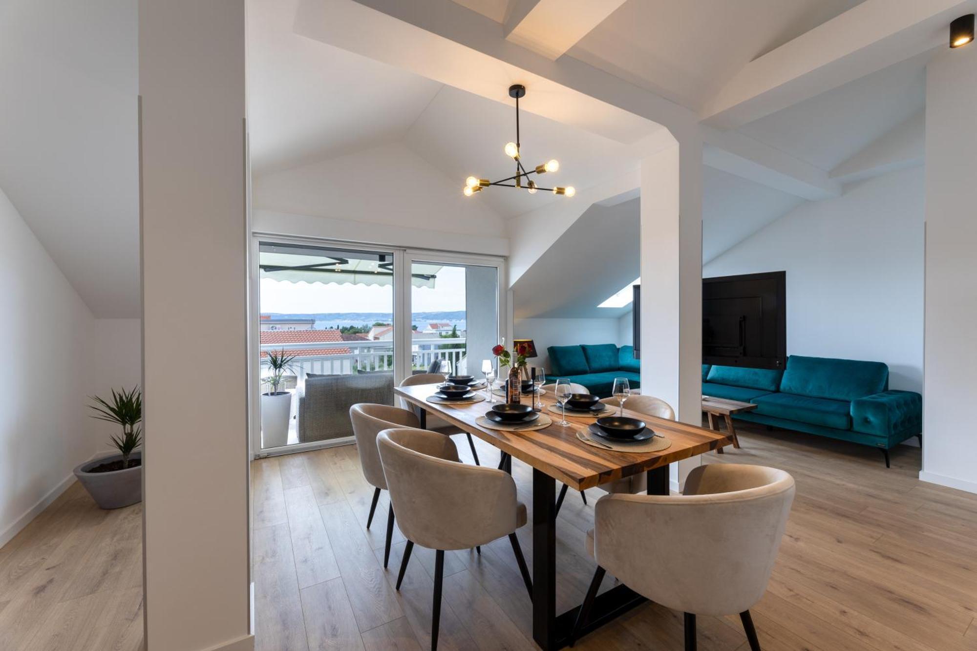 Apartment Panorama Kastela Bagian luar foto